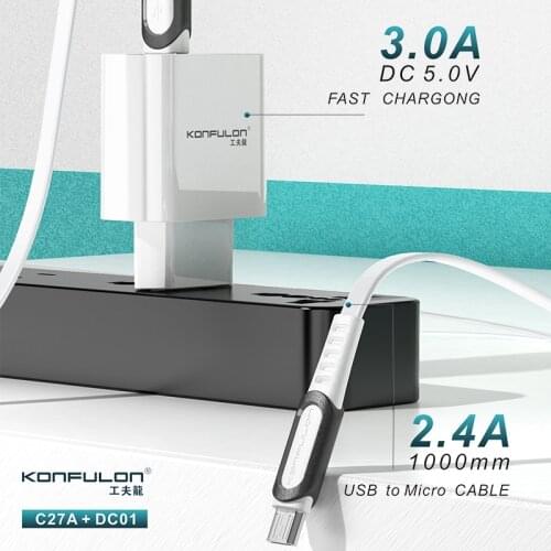 9V 1.5A USB Charger for Samsung S9 Xiaomi Mi 8 18W Mobile Phone Quick Charger Micro USB C Cable EU Adapte