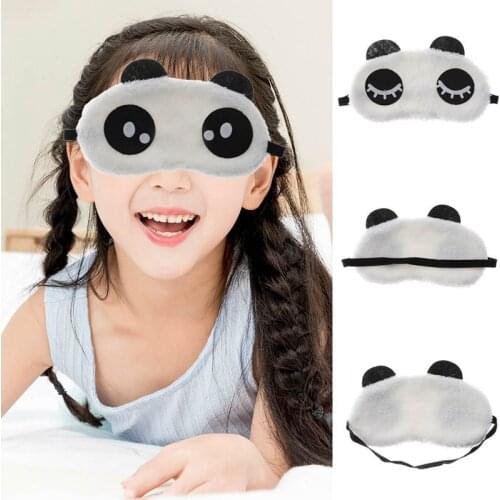 1 Pcs Cute Face White Panda Eye Mask Eyeshade Shading Sleep Cotton Goggles Eye Mask Sleep Mask Eye Cover Health Care