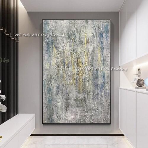100% Handmade Large Wall Painting On Oil Painting Vertical Decorative Painting For Living Room Decoration Painting