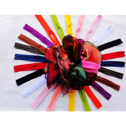 3#samll zipper Invisible zipper brown 40cm 10pcs garment home textile DIY for The Chinese dress/ wedding gown free shippiping