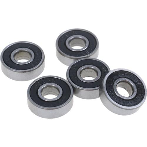 5Pcs High Quality Black ABEC-7 608RS Skateboard Roller Sealed Ball Bearings 8x22x7mm