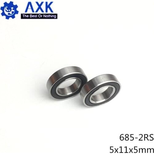 685-2RS Bearing 5x11x5mm ( 10 PCS ) ABEC-1 Miniature Flanged 685RS Ball Bearings L-1150VV