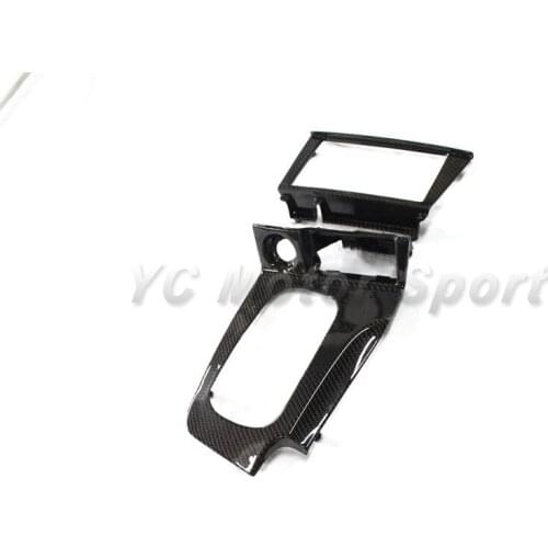 Car Accessories Carbon Fiber Interior Trim Cover Fit For 1999-2002 R34 GTT RHD Automatic Monitor & Gear Surround