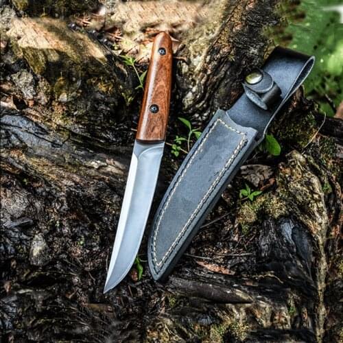 Free shipping New self-defense straight knife high hardness outdoor knife portable field survival EDC tool Kitchen knife