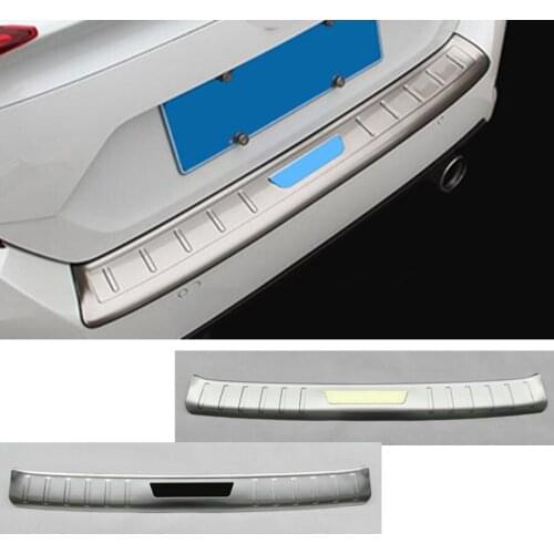 For Honda Civic 10th Sedan 2016 2017 2018 2019 Car External Rear Bumper Trim Styling Cover Detector Stainless Steel Plate Pedal