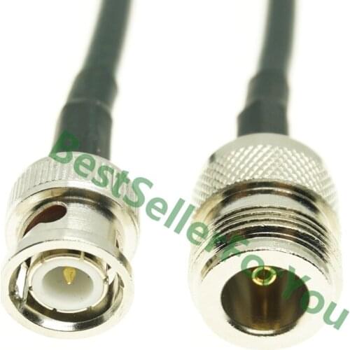 BNC male to N Female RF Pigtail Antenna Adapter Coaxial Cable RG58