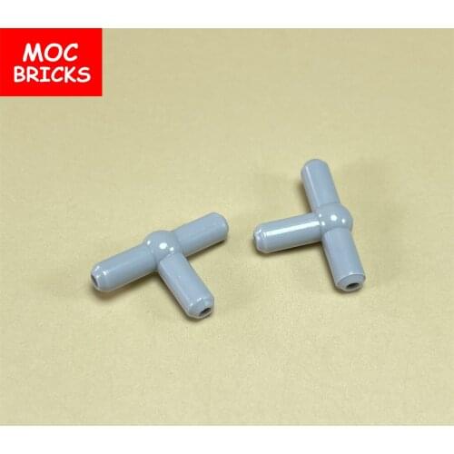 20pcs/lot MOC Bricks Pneumatic T Bar with Ball in Center fit with 4697b Educational Building Blocks Toys for children Gifts