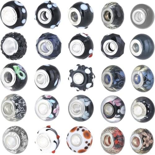 2Pcs/Lot Hot Sale Imprint Heart Flower Leaf Charms Fits Original Beads Bracelets Bangles DIY Jewelry Making For Women Men Gift