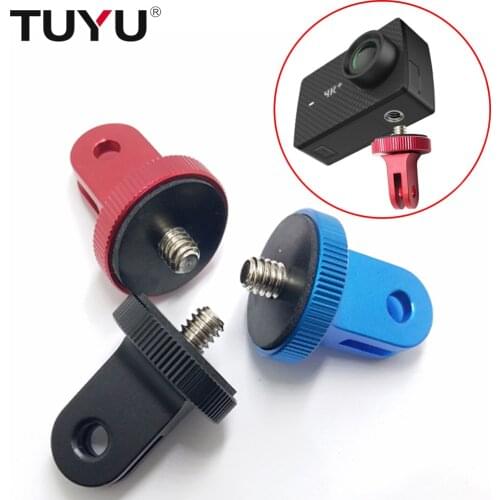 TUYU Metal 1/4 Mini Tripod Adapter Mount for GoPro Hero 7 6 5 4 Session Xiaomi Yi 4K Sjcam Sj4000 Eken H9 Go Pro Hero Accessory