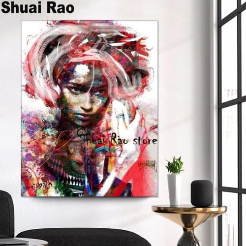 Gentle soul abstract art Diamond painting full Square round drill diamond embroidery 5d diy diamond mosaic personal style art