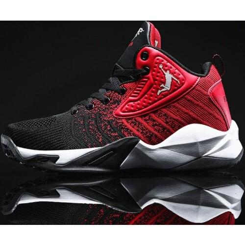 New Mens Basketball Shoes Breathable Basketball Sneakers Women Couple Sports Shoes Fitness Trainers Mens Retro Basketball Shoes