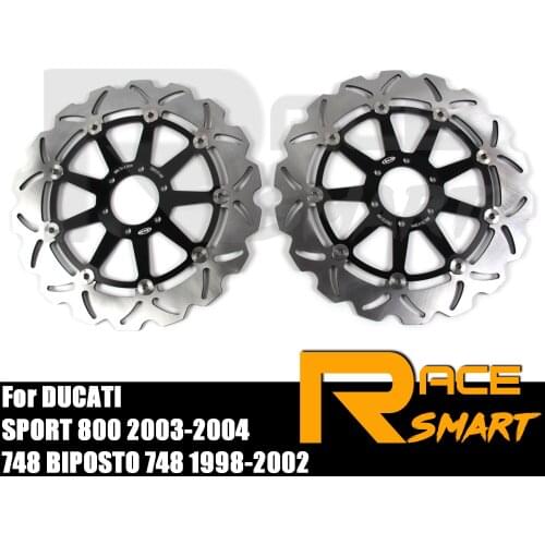 For DUCATI 748 BIPOSTO 748 1998-2002 Motorcycle 1 Pair CNC Front Brake Disks Discs Rotors 748-BIPOSTO 1998 1999 2000 2001 2002