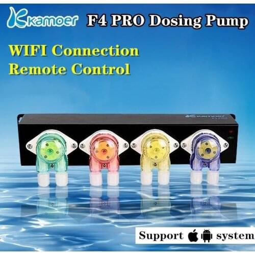 Kamoer F4 PRO WiFi Peristaltic Dosing Pump Auto Aquarium Liquid Pumps for Marine Coral Reef Aquarium Fish tank