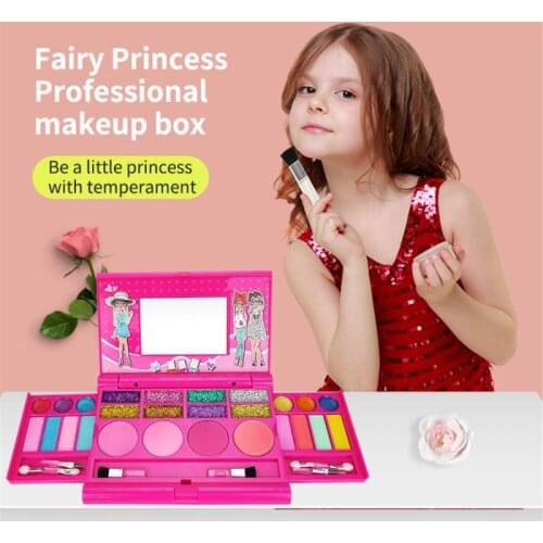 Princess Childrens Beauty Makeup Pretend Play Girls Toys Storage Makeup Set Childrens Cosmetics Pretend Toys Non-toxic