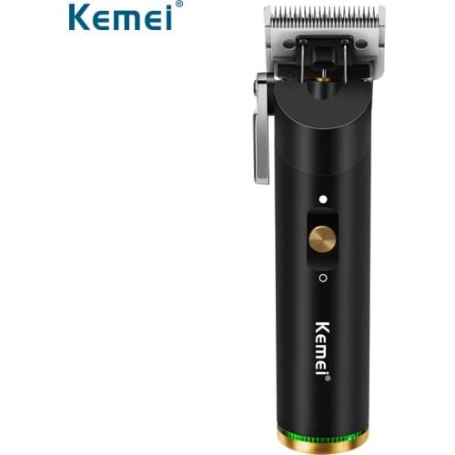 Kemei Professional Hair Clippers 0mm Baldheaded Cordless Heavy Hair Beard Trimmer Haircut Machine Rechargeable Quiet