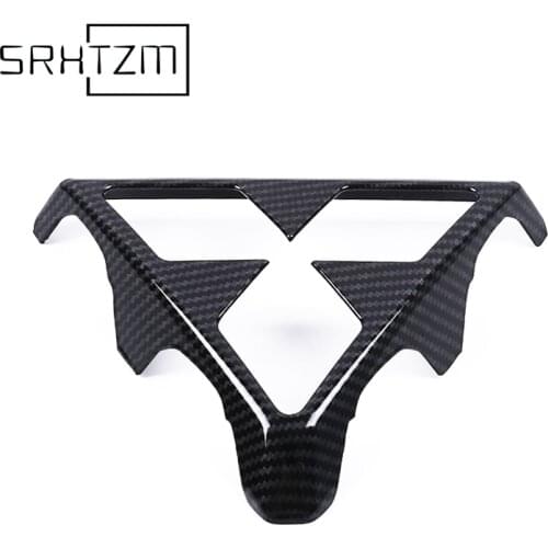 For Mitsubishi Eclipse Cross 2018 2019 Car Front Grill Centre Logo Frame Central Panel Sequin Cover Trim Sticker Car Accessorie