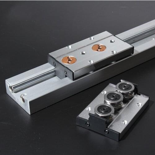 SGR15*1000mm Double axis roller linear guide,High-speed linear roller guide,External Dual-axis SGR15 bearing without slide block