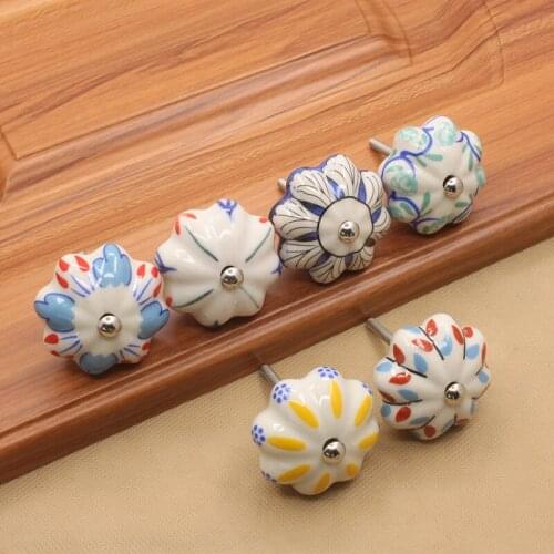 Modern Ceramic Handle Bedroom Drawer Cupboard Bedroom Cabinet Knobs Home Decoration Furniture Box Door Handle Pulls