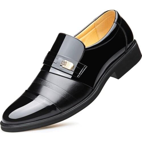 Height Increasing 6CM Elevator Office Shoes Men Oxfords Elegant Men Formal Dress Shoes Leather loafers 2019 Bridegroom Shoes