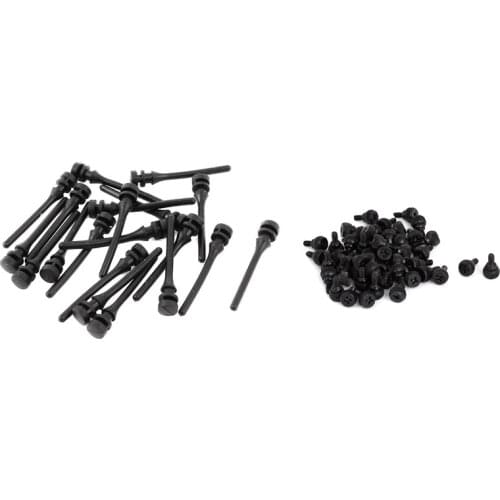 20 Pcs Case Fan Mounting Pin Anti Noise Vibration Screws & 50 Pcs PC Computer Case Thumbscrews M3.5 Thumb Screws