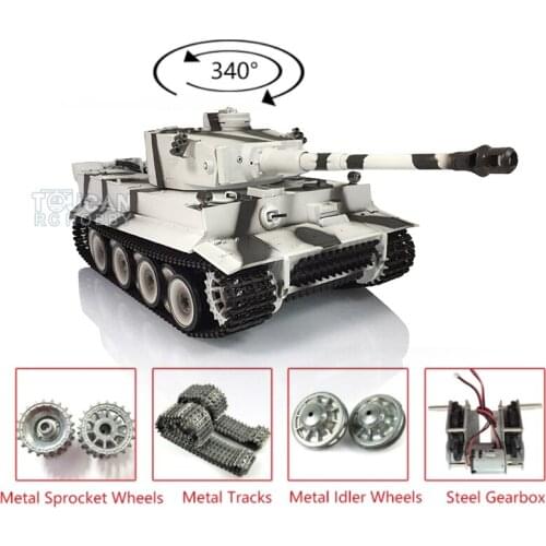 1/16 Heng Long Model 7.0 Upgraded Metal Version German Tiger I RTR RC Tank 3818 TH19117-SMT4