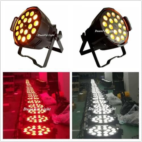 10pcs dj zoom led par indoor wash led rgbwa par 18x15w dmx led uplights led par light