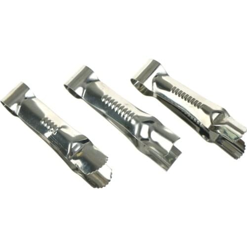 3pcs DIY Cake Clip Stainless Steel Clamp Crimper Cutters Mold Fondant Cake Clip Lace Mould Patisserie