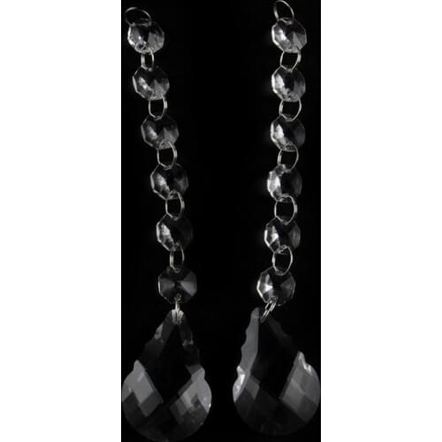 Lighting Accessories Party Home Decoration 10pcs/lot 50mm Pendants Clear Crystal Prisms Chandelier Parts