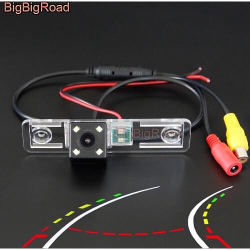 BigBigRoad Car Intelligent Track Rear View CCD Camera For Buick New Excelle HRV For Opel Zafira A 1999 2000 2001 2002 - 2005