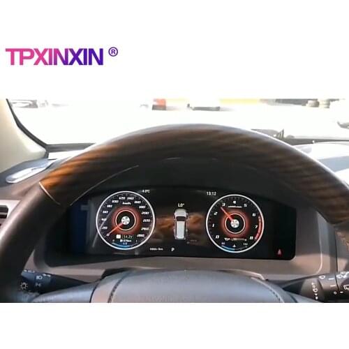 Car Digital Cluster Virtual Cockpit For Toyota Land Cruiser 2008-2020 Android 9 IPS Multimedia Player Headunit Speed Screen GPS