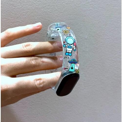 For Xiaomi Mi Band Miband 4 5 6 Strap Pink Wine Red Color TPU Silicone Bracelet Wristband Smarth Ring Children woman girl girls