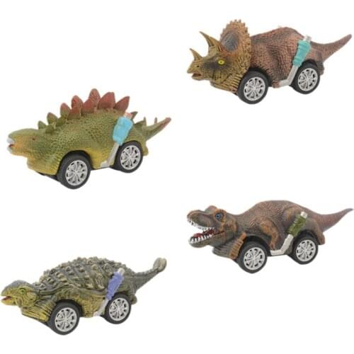 Kid Simulation Inertial Dinosaur Car Sliding Toy Car Mini Animal Racing Model Toy for 3 Year Olds Boy