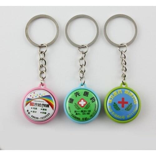 Custom DIY 100 sets of double-sided color keychain personalized custom DIY badge key chain key ring small DIY gift button badges