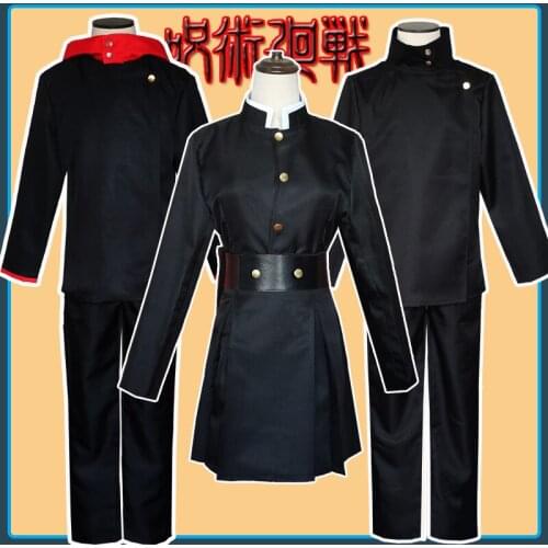 Jujutsu Kaisen Yuji Itadori Cosplay Costume Men Women Fushiguro Megumi School Uniform Suit Gojo Satoru Outfit for Halloween