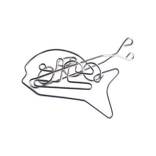 Wholesale 10PCS/LOT Fish-shaped IQ Metal Wire Puzzle Mind Brain Teaser Puzzles Game