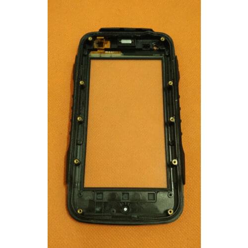 Old Original Touch Screen Touch Panel + Frame For SUPPU F6 / JEEP F6 MTK6582 Quad Core 4.5" 1G RAM 8G ROM Rugged Free shipping