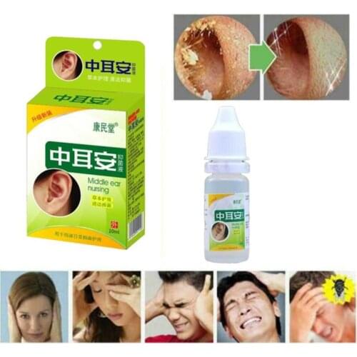 Ear Acute Otitis Drops Chinese Herbal Medicine For Ear Tinnitus Sore Deafne Ear Health Caring Deafness Drops Water Oil Liquid
