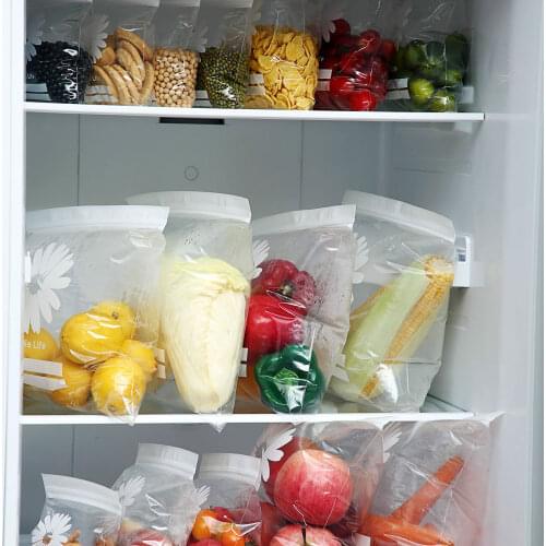 30PCS Fresh-Keeping Bag Kitchen Food Grade Sealed Economical Self-Sealing Freezer Special Plastic Packaging Bag