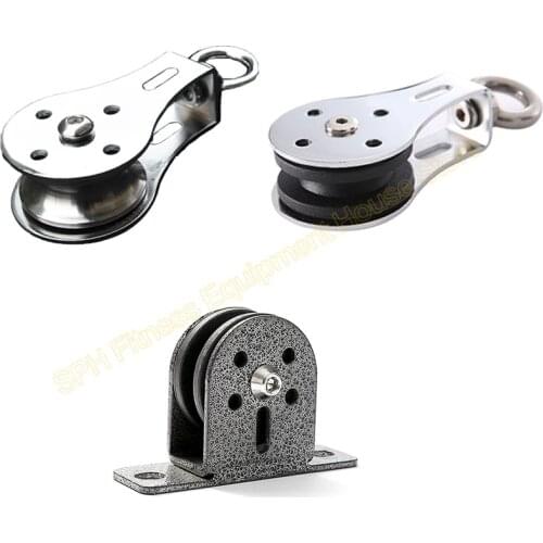 Pulley Gym Equipment Weight Capacity 300kg Mute Nylon Stainless Steel Pulley Workout Fitness Pulley Cable Home Gym Accessories