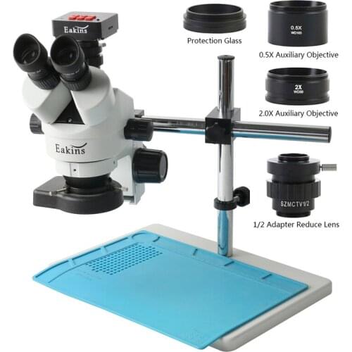 3.5X-90X Trinocular Stereo Microscope 38MP 1080P 4K 2K HD HDMI USB Phone Watch Jewelry DIY Precision Soldering Video Microscope