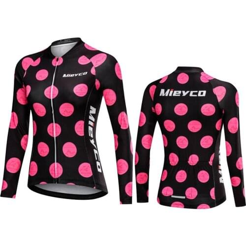 Women Long Sleeve Cycling Jersey Maillot Ciclismo Hombre Reflective Pocket Shirt MTB Camisa De Time Motocross Deportiva Feminina