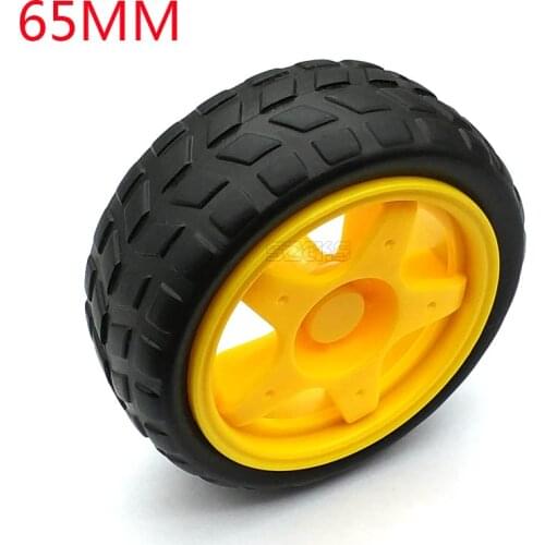 1 pair 2 Pcs supporting wheels smart car chassis / Tire / robot car wheels diameter 65MM thickness 28MM DIY