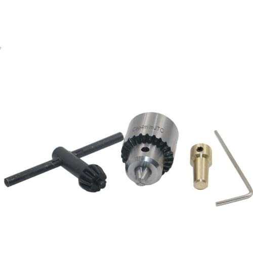 4 Pcs/Set Micro Motor Drill Chucks Clamp 0.3-4mm Taper Drill With Chuck Key 3.17mm 1/8inch Shaft Connecting Rod JA55
