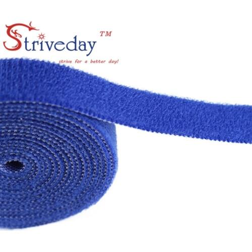5 Meters/roll Width 4 cm magic sticker nylon cable ties reusable wire management cable ties 6 colors to choose from DIY