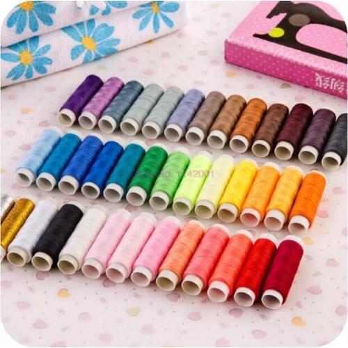 50 pcs 39 color handmade sewing thread home embroidery sewing machine line box durable sturdy hand stitching LYQ
