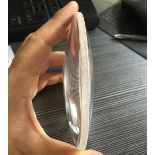 5X Desktop Magnifier Replace Lens 127mm Double Convex Lens Big Magnifying Glass Lens White Glass