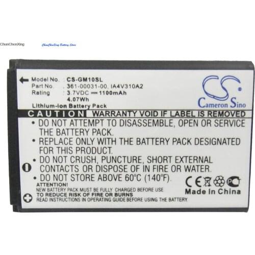 Cameron Sino 1100mAh Battery 010-10840-00, 361-00030-00 for Garmin GPS Mobile 10, GPS Mobile 10x, GPS10, For Xplova G3