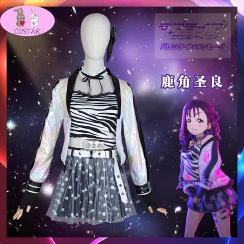 Anime!LoveLive!Sunshine! Students Idol Saint Snow Kazuno Sarah Lovely Uniform Cosplay Costume Halloween Suit Women lovely