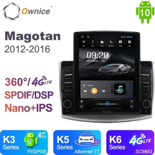 Ownice Android 10 Car Radio for VW/Volkswagen/Magotan/Passat B6 B7 GPS 2 Din Auto Audio System Stereo Player 4G LTE Tesla Style