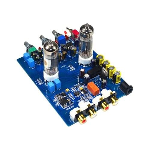 Bluetooth 50. 6J5 Tube Preamplifier Tone Board NE5532 Preamp Amplifier Tone Board with Bass Treble Volume Control Adjustment